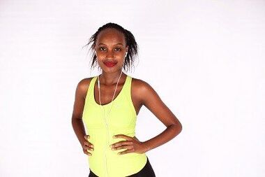 Girl after a long journey